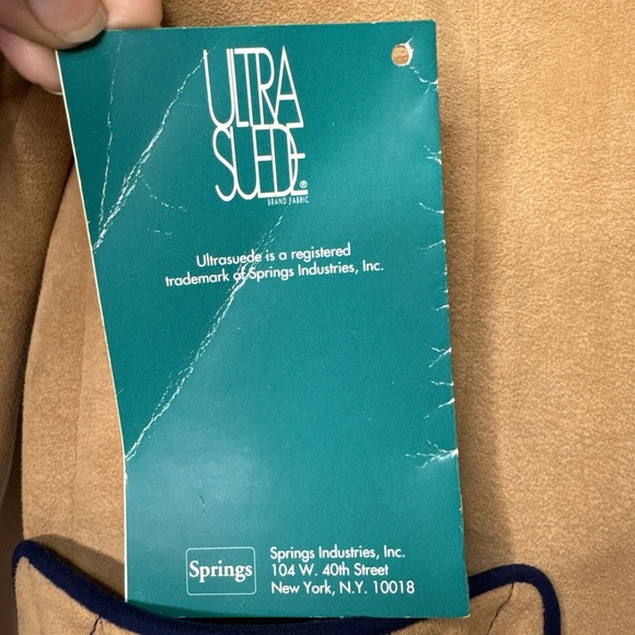 VTG Samuel Robert By Peter Hatsi Androu Ultra Suede Blazer Pockets USA 10 - Picture 6 of 11